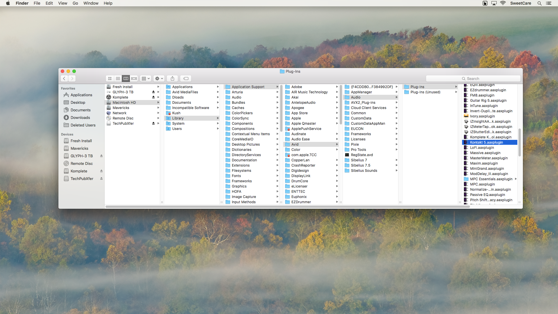 how to move folders native instruments software